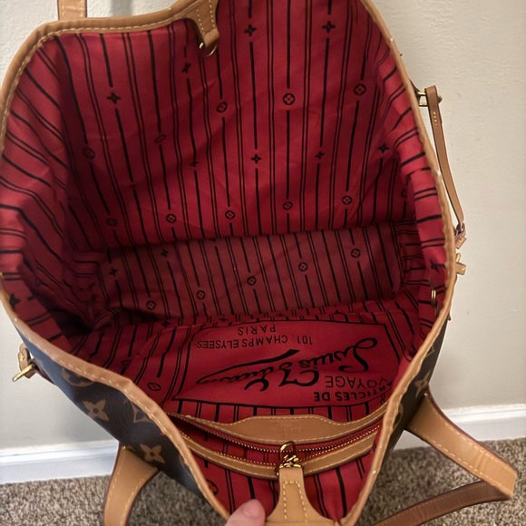 Louis Vuitton Brown Monogram Tote Bag - Picture 4 of 7